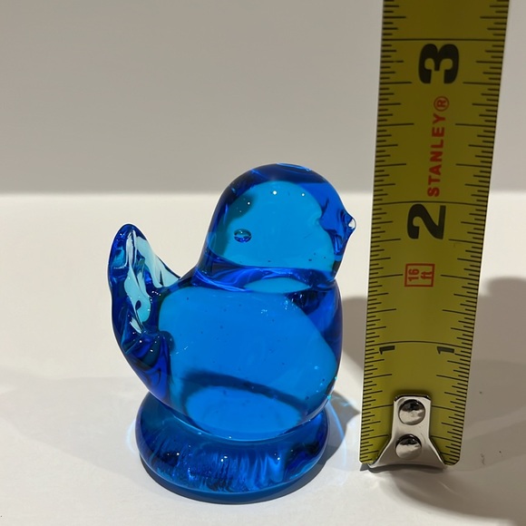 Bluebirds Of Happiness Vintage Glass Figurine Handmade Leo Ward 1991 - Picture 10 of 10
